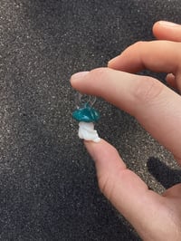 Image 4 of Dark Teal Mushroom Character Pendant 