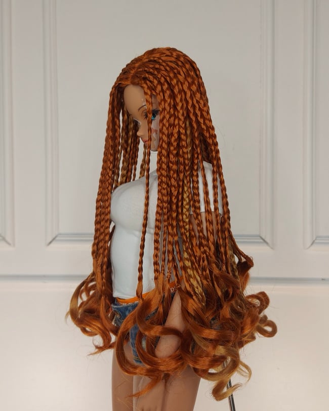 Natural Red Mermaid Braids