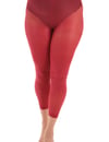 Maroon Footless Opaque Tights with Free Postage