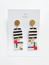 Paire de boucles d'oreilles céramique TISSA 3