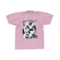 born to be unhinged tee (baby washed pink)