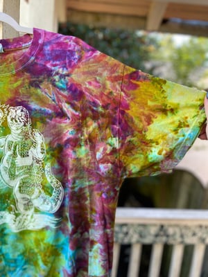 Image of XL Godzilla Be Gay Do Crime Tie Dye Shirt 3