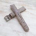 18mm Crocodile Strap In Grey Color