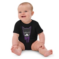 Image 3 of Virus Logo Organic cotton baby bodysuit