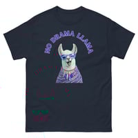 Image 6 of Unisex classic tee, No Drama Llama Funny Cute Llama with Sunglasses