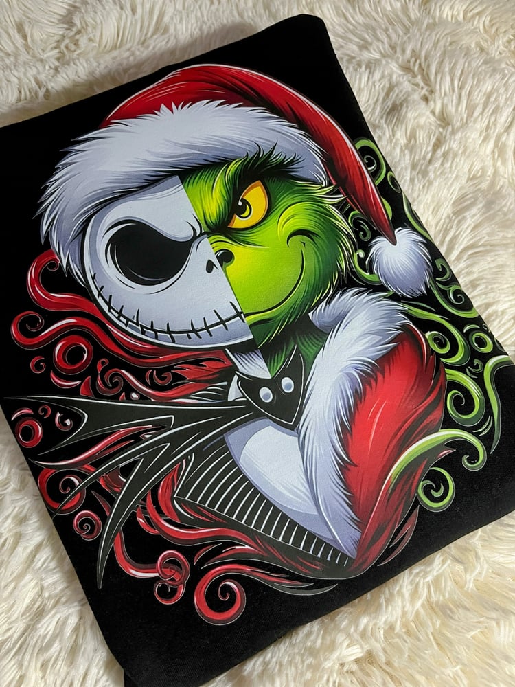 Image of SANTA JACK GRIN T SHIRT / SWEATER