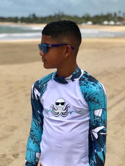 Image of Rash Guard Blue/Comic