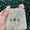 jaded dainty flower necklace