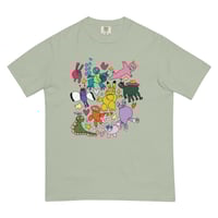 Image 2 of Adult Pocket Monsters Garment-dyed Heavyweight T-shirt