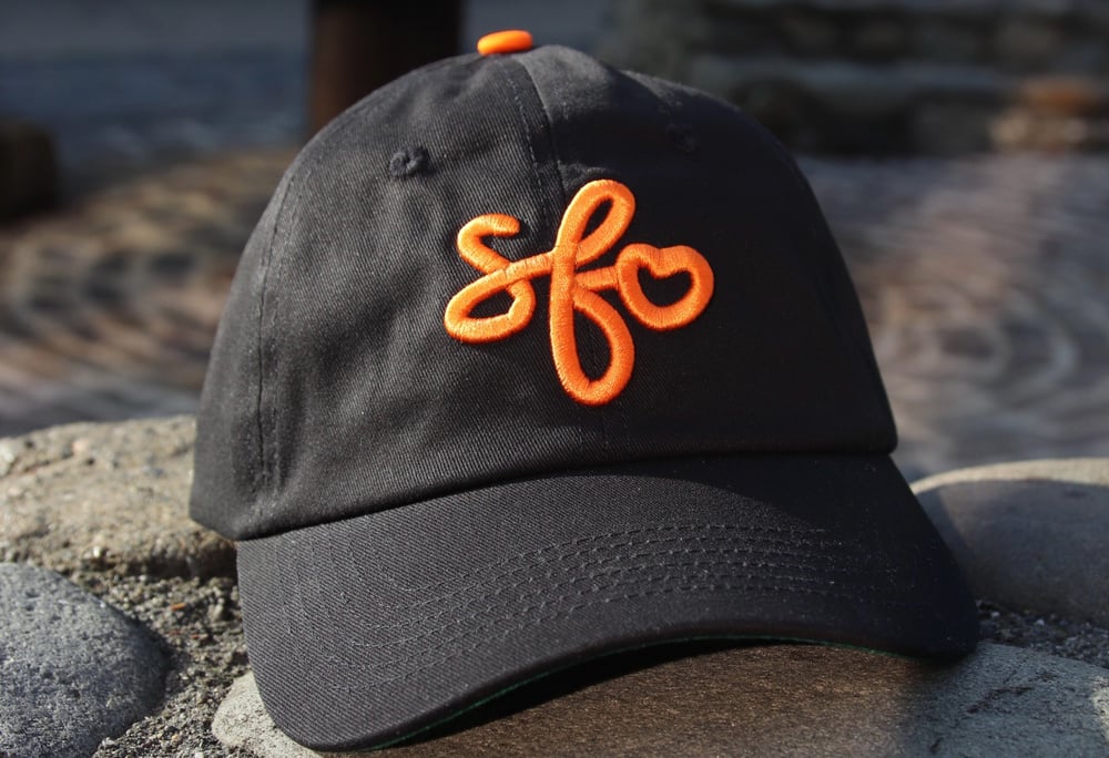 Image of From San Francisco With Love Dad Hat - Black / City Orange
