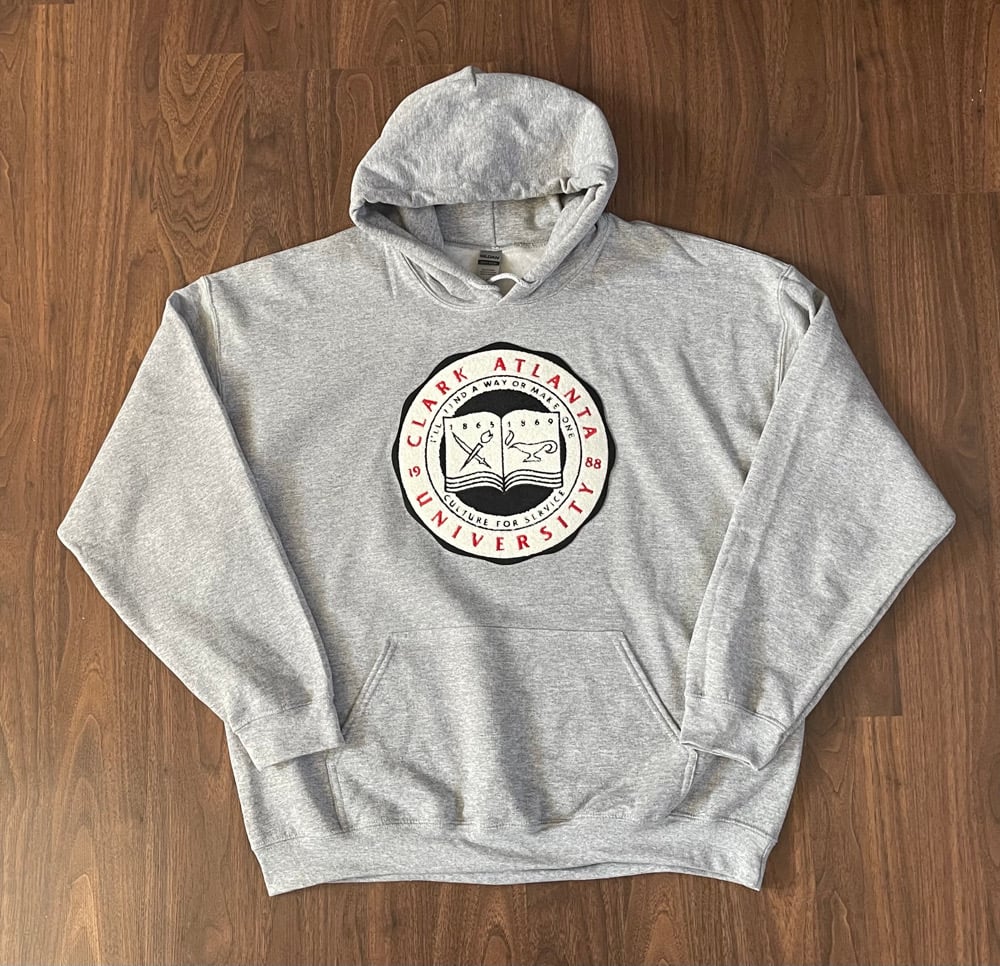 CLARK ATLANTA UNIVERSITY CREST PATCH UNISEX HOODIE