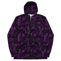 Image 3 of Violet Night Camo Unisex Windbreaker