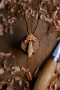 Image 1 of Mushroom- Pendant Necklace 