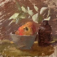 Image 1 of Eucalyptus and Apples - Original Fine art oil painting by Sarah Griffin Thibodeaux