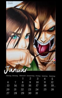 Image 2 of Attack on Titan Kalender 2025