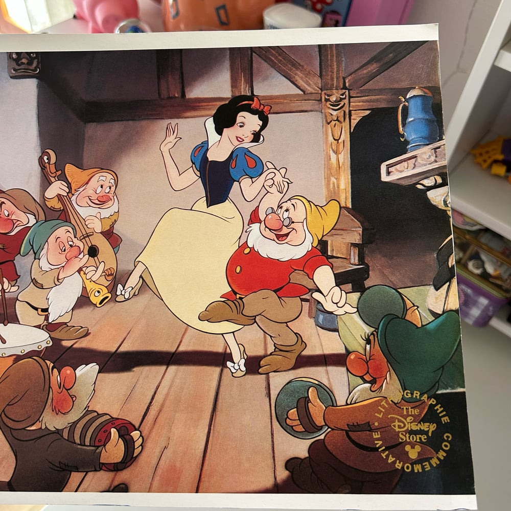 Image of Lithographie disney store blanche neige