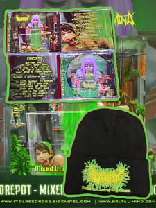 Image of Official Gorepot "Mixed in a Lot of Soy Sauce" FULL LENGTH ALBUM CD/WALL FLAG/BEANIE