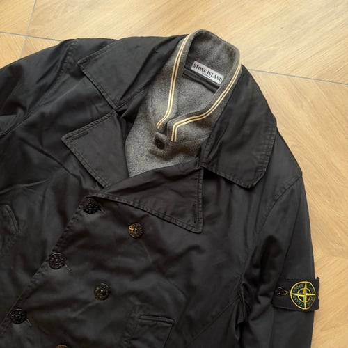 Image of AW 2009 Stone Island Raso Gommato Dual Layer Trench, Size Large