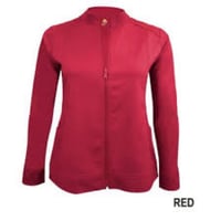 Modern Fit "Natural Uniform" Zippered Jacket (Red)