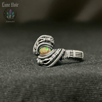 Image 3 of Black Opal Ring