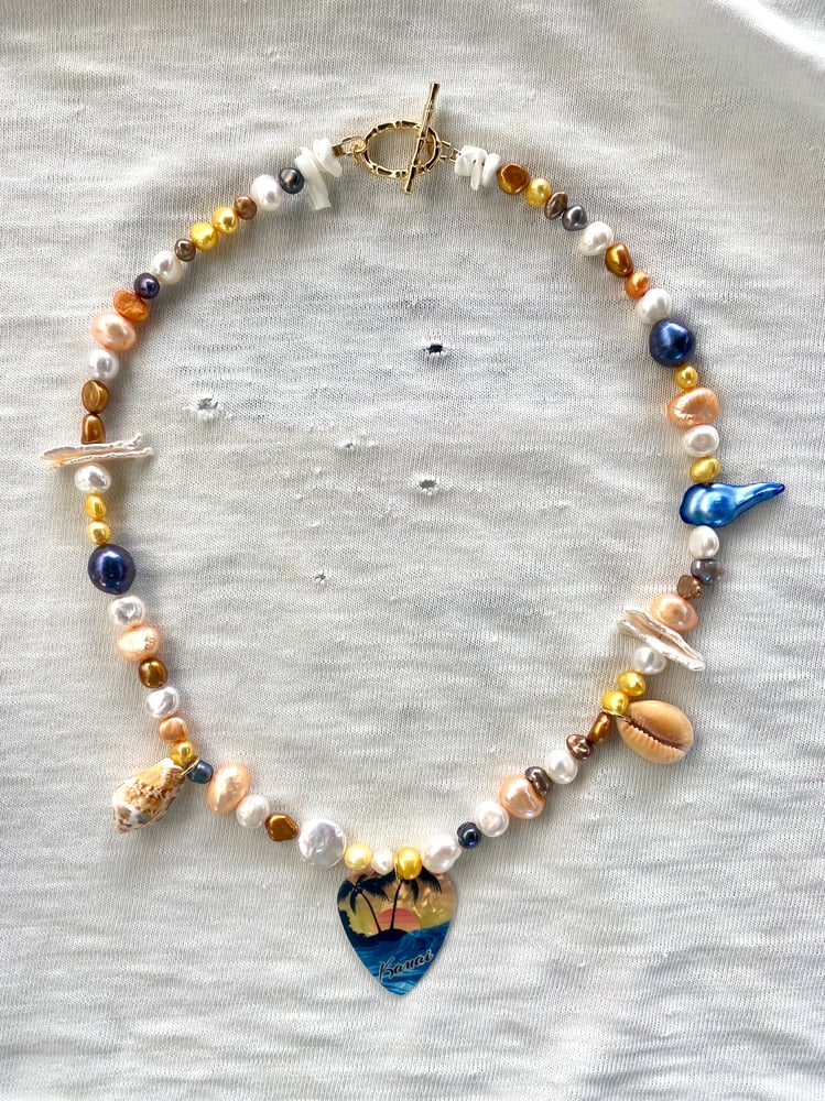 Image of Da Kaua`i necklace - sunset blues