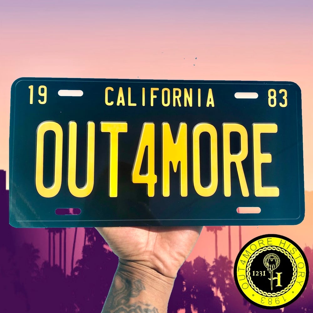 Image of Out4More Antique Retro California License Plate