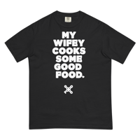 Image 1 of MY WIFEY COOKS (Black) Tee