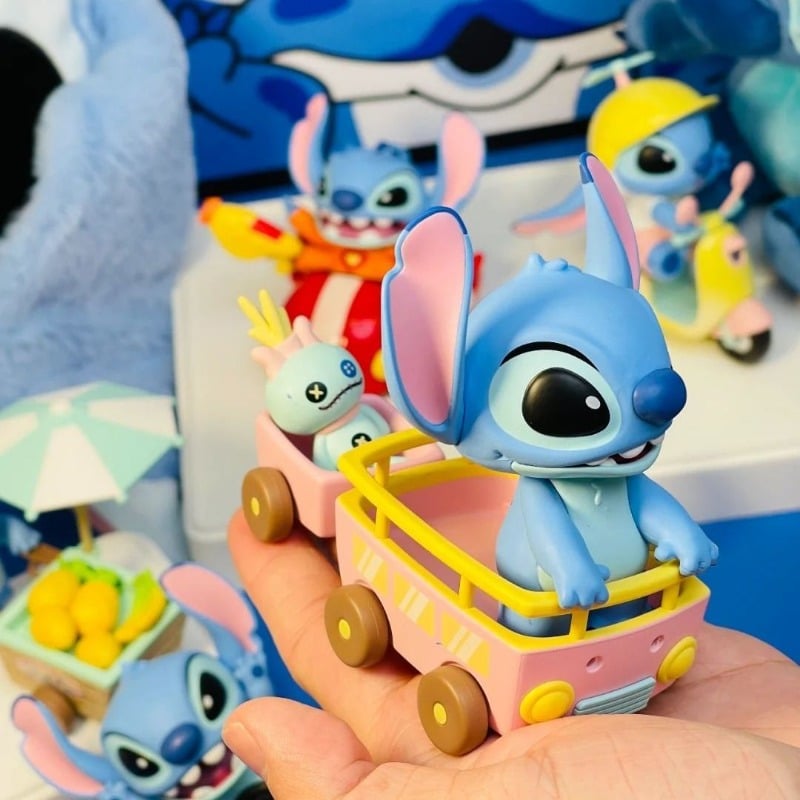 Image of Stitch Lilo and Stitch Cartoon Cute 3D Doll Summer Beach Series Desktop Ornaments Car  Decoration Bi