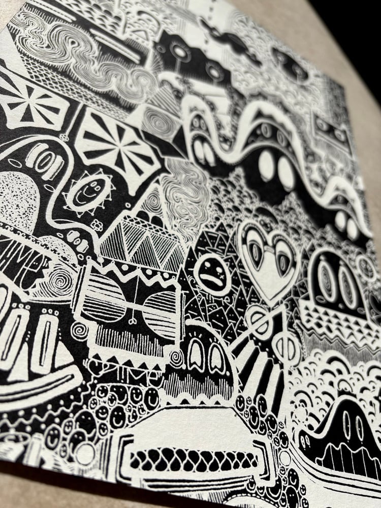 Image of Print en Sérigraphie - White Paradise