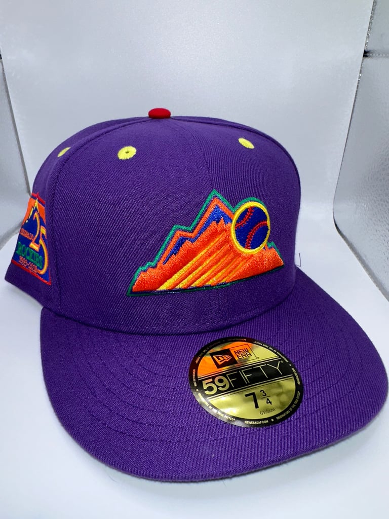 Colorado Rockies - ROYGBIV Purple- Lids 7 3/4