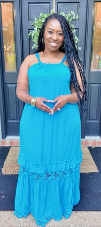 Image 1 of Laci Maxi Dress (Blue) 