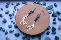 Image 5 of Opal & Turquoise Antler Earrings 