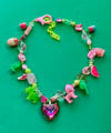 Super Sweet Pink n Green Necklace 