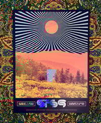 STS9 Concert Moon Lava Foil Poster: Asheville, NC