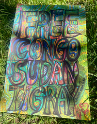 Image 2 of ‘Free Congo Sudan Tigray’ Print