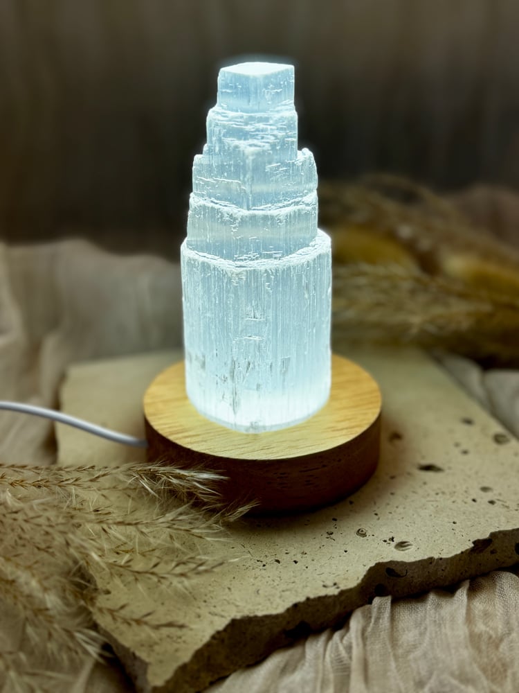 Image of Selenite Lamp Small