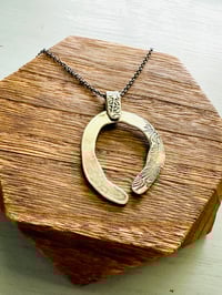 Image 3 of sterling silver Rumi quote naja pendant