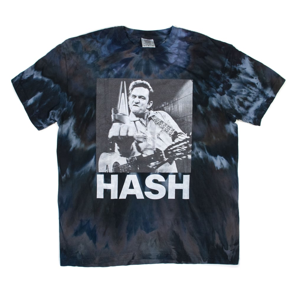 Image of 'JOHNNY H@$H' Dyed Graphic Tee