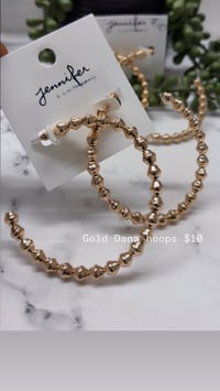 Gold Dana hoops
