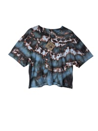 Image 5 of L Crop Tee in Ember Ice Dye #4