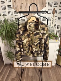 Image 1 of Camo crop fleece 