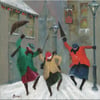 Christmas Cards 3 pack: Yuletide Revellers 