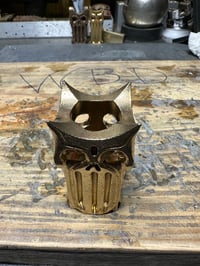 Image 5 of Four Skull Brass Cigar Holder