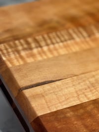 Image 5 of Handmade Curly Cherry & Curly Maple Cutting Board