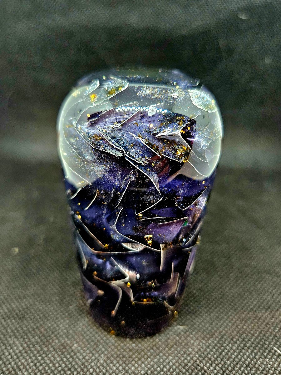 Image of Resin/Aluminum Gold Flake Shift Knob 