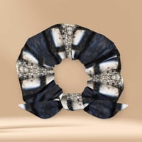 Image 1 of Moth Wing Hair Scrunchie - Navy Blue
