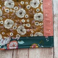 Image 2 of “Golden Hour" Scrappy Quilted Coaster