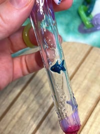 Image 3 of Ultra Fancy Hanging Whisker Bank - Magenta Ocean Inspired with Pink Starfish Charm