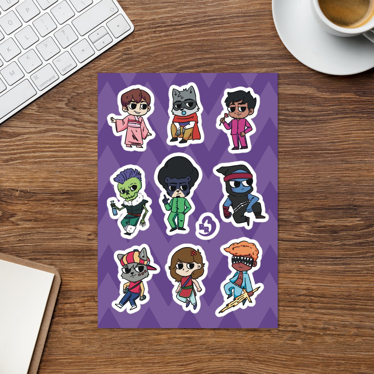 RR3 Cast - Kiss Cut Sticker Sheet