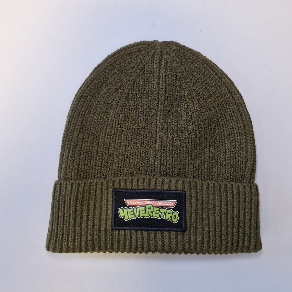 Image of 4eveRetro Mutant Patch Knitted Beanie Hat